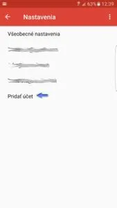 Nastavenie e-mailu pre android