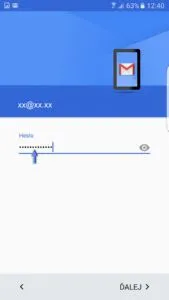 Nastavenie e-mailu pre android