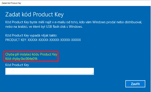 Aktivácia windows 10