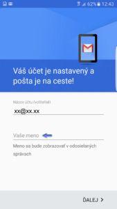 Nastavenie e-mailu pre android