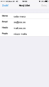 Nastavenie e-mailu pre Iphone