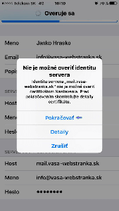 Nastavenie e-mailu pre Iphone