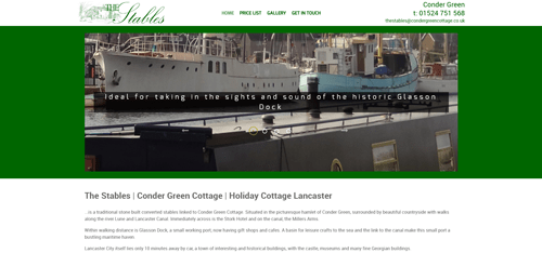 Conder Green Cottage web: www.condergreencottage.co.uk