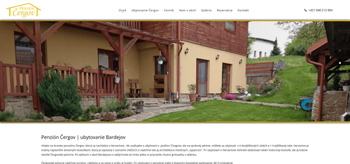 Penzión Čergov - ubytovanie Bardejov web: www.ecergov.sk