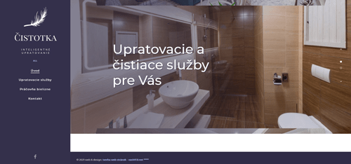 Upratovacie a čistiace služby web: www.cistotka.sk