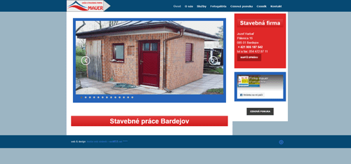 Stavebné práce Bardejov web: www.firmamauer.sk