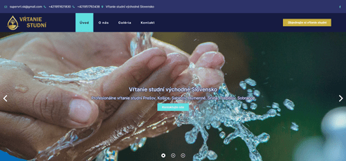 Vŕtanie studní web: www.supervrt.sk